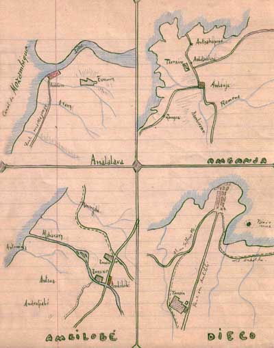 Routes d’Analalava, d’Ambanja, d’Ambilobe et de Diego-Suarez